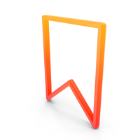 Bookmark Outline Symbol PNG & PSD Images