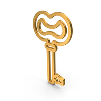 Gold Lock Key Icon PNG & PSD Images