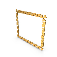 Gold Triangle Shape Box Icon PNG & PSD Images