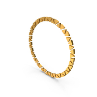 Triangle Shape Ring Decoration Icon Gold PNG & PSD Images