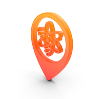 Location Science Lab Symbol Glowing PNG & PSD Images