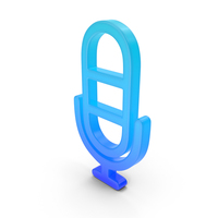 Mic Symbol Glowing PNG & PSD Images