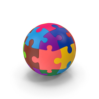 Coloured Sphere Puzzle PNG & PSD Images
