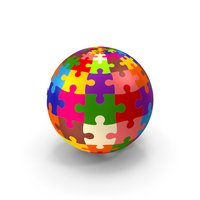 Colored Sphere Puzzle PNG & PSD Images
