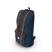Classic Backpack With Leather Straps PNG & PSD Images