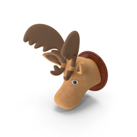 Fabric Moose Head Trophy PNG & PSD Images