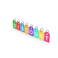 Colored Price Tags Discount PNG & PSD Images