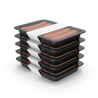 Stack Of Sausage Packages PNG & PSD Images