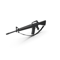Assault Rifle M16 With Sling PNG & PSD Images