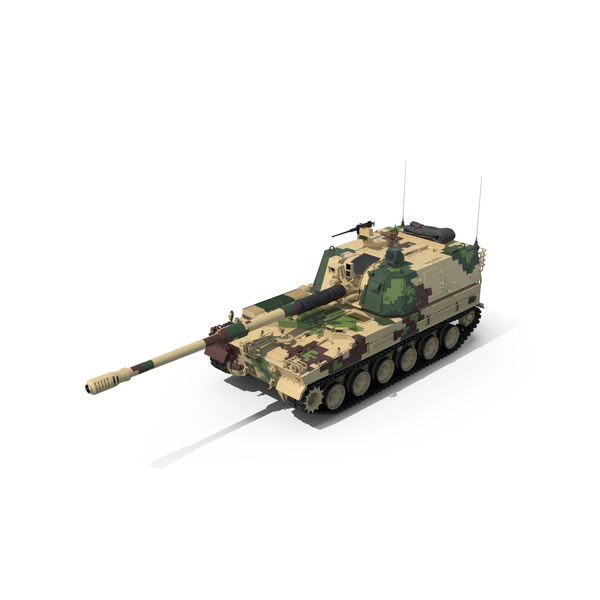 South Korean Howitzer K9 Thunder PNG & PSD Images