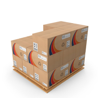 Cargo Boxes On Pallet PNG & PSD Images