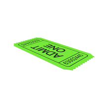 Vintage Cinema Admission Ticket PNG & PSD Images