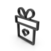 Valentine Love With Gift Box Icon PNG & PSD Images