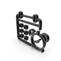 Out Line Calendar Alarm Icon PNG & PSD Images