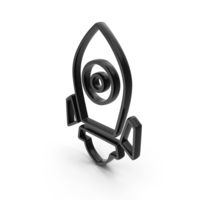 Out Line Space Ship Icon PNG & PSD Images