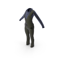 Formal Attire Suit for Women PNG & PSD Images