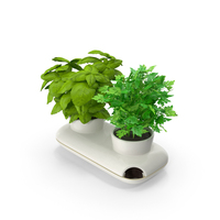 Herbs In Sagaform Double Pot White PNG & PSD Images