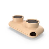 Sagaform Double Herb Pot Beige PNG & PSD Images