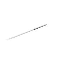 Middle Acupuncture Needle Silver PNG & PSD Images