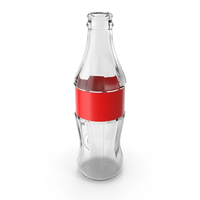Cola Bottle Without Cap, Logo & Liquid PNG & PSD Images