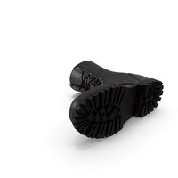 Black Right Leather Boot PNG & PSD Images