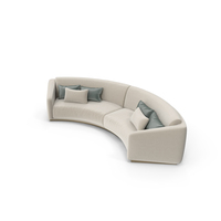 Ferdinand Curved Sofa By Munna PNG & PSD Images
