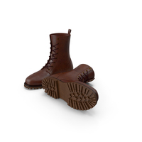 Boots Leather Brown PNG & PSD Images