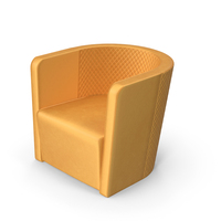 Malerba Red Carpet Collection Curved Leather Armchair (RC508) PNG & PSD Images