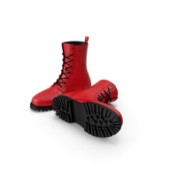 Boots Leather Red PNG & PSD Images