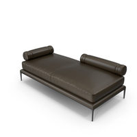 B&B Atoll Leather Bench PNG & PSD Images