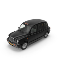London Black Cab Taxi TX1 PNG & PSD Images