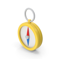 Yellow Cartoon Compass PNG & PSD Images
