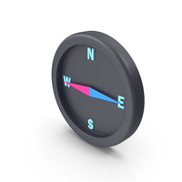 Compass Icon West PNG & PSD Images