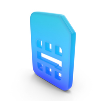Sim Card Symbol Glowing PNG & PSD Images