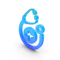 Stethoscope Symbol Glowing PNG & PSD Images