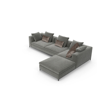 Bebitalia Michel Club Corner Sofa PNG & PSD Images