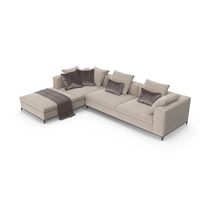 BeBitalia Michel Club Corner Sofa PNG & PSD Images