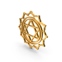 Gold Shri Chakram Icon PNG & PSD Images