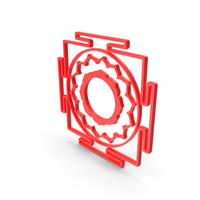 Sri Chakram Coloured Icon PNG & PSD Images