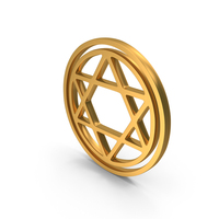 Gold Sri Chakram In Circle Icon PNG & PSD Images