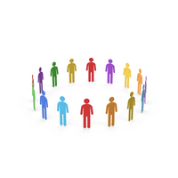 Colored Paper Figures PNG & PSD Images