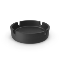 Black Plastic Ashtray PNG & PSD Images