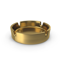 Gold Ashtray PNG & PSD Images