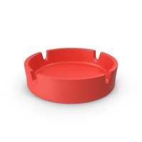 Red Plastic Ashtray PNG & PSD Images