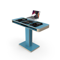 Blue DJ Booth PNG & PSD Images