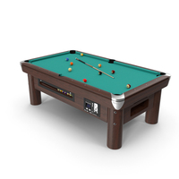 Commercial Public Pool Table Brunswick Green PNG & PSD Images