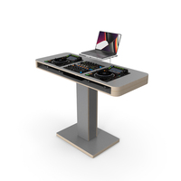 Portable DJ Booth Grey PNG & PSD Images