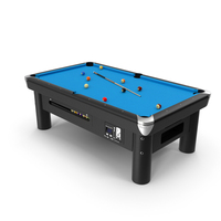 Commercial Public Pool Table Brunswick Blue PNG & PSD Images