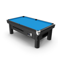Pool Table Brunswick Blue Empty PNG & PSD Images