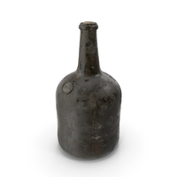 Antique Glass Rum Bottle Old PNG & PSD Images